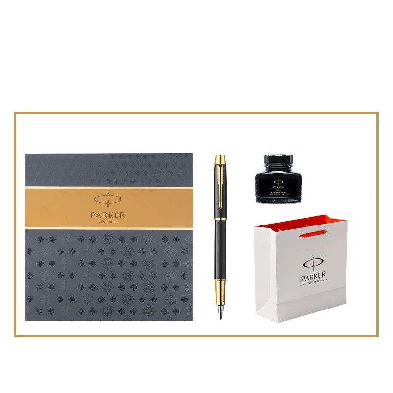 Bút ký cao cấp Parker IM Cài vàng 68, Bút khắc tên làm quà tặng, Bút ký khắc tên theo yêu cầu Bigamall