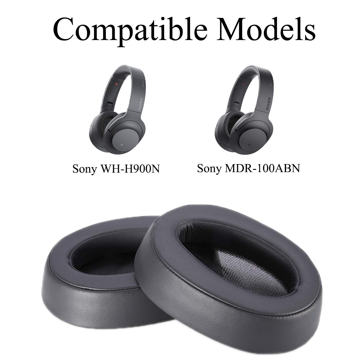 For Sony MDR-100ABN WH-H900N Headphones Replacement Earpads Cushion