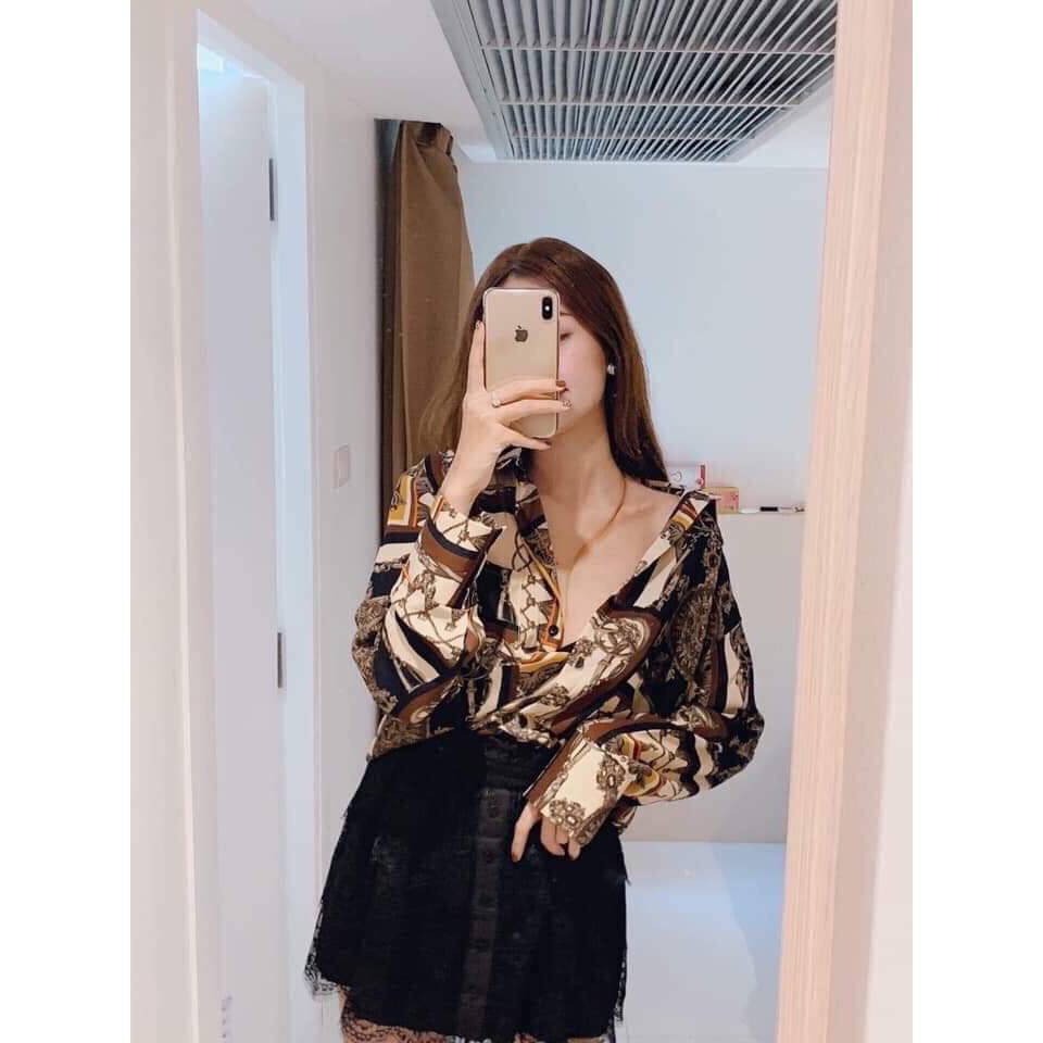 Áo Sơ Mi Tay Dài Thun Lụa Siêu Dễ Thương Sang Chảnh | BigBuy360 - bigbuy360.vn