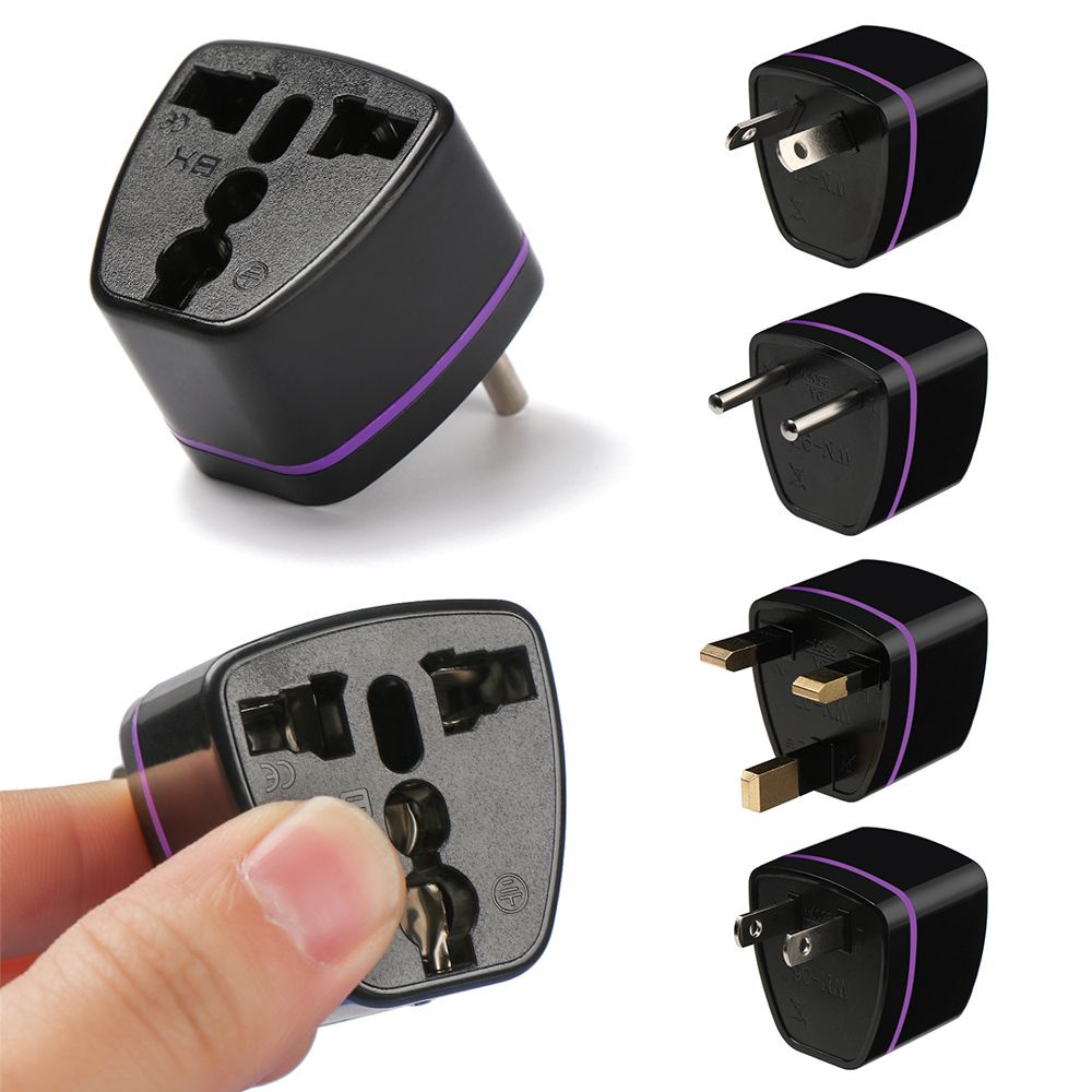 Phích Cắm Chuyển Đổi Nguồn Điện AC Toàn Cầu Quốc Tế AU UK US EU