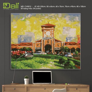 Tranh treo tường tự tô màu số hóa DALI Tranh Chợ Lớn Hồ Chí Minh CVN013