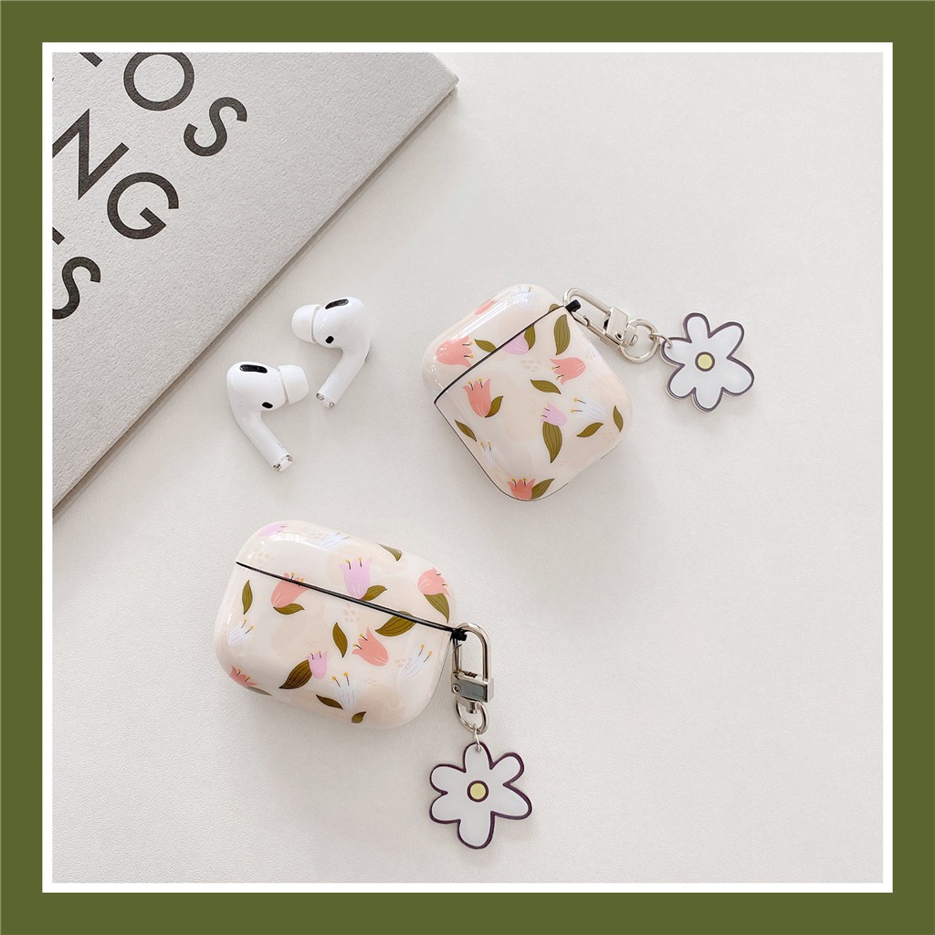 Ốp silicon cho hộp tai nghe họa tiết hoạt hình hoa lá cho iPhone AirPods Pro AirPods 1/2 | BigBuy360 - bigbuy360.vn