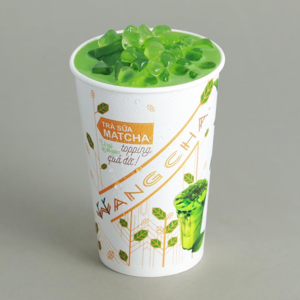 Ly Trà Sữa 3in1 WangCha nhiều vị Tặng Kèm 1 gói Topping 60g