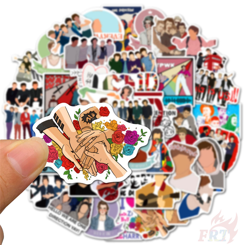 ❉ One Direction 1D - Series 02 Pop Music Band Stickers ❉ 50Pcs/Set Louis Tomlinson Harry Edward Styles Liam Payne Niall James Horan DIY Fashion Mixed Doodle Decals Stickers