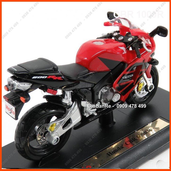 XE MÔ HÌNH 1:18 HONDA CBR 600RR - MAISTO - ĐỎ ĐEN - 8819