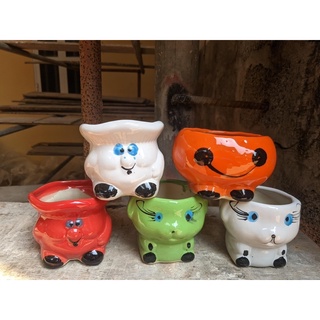 CHẬU THÚ TRỒNG CÂY SEN ĐÁ SZ 7-9cm