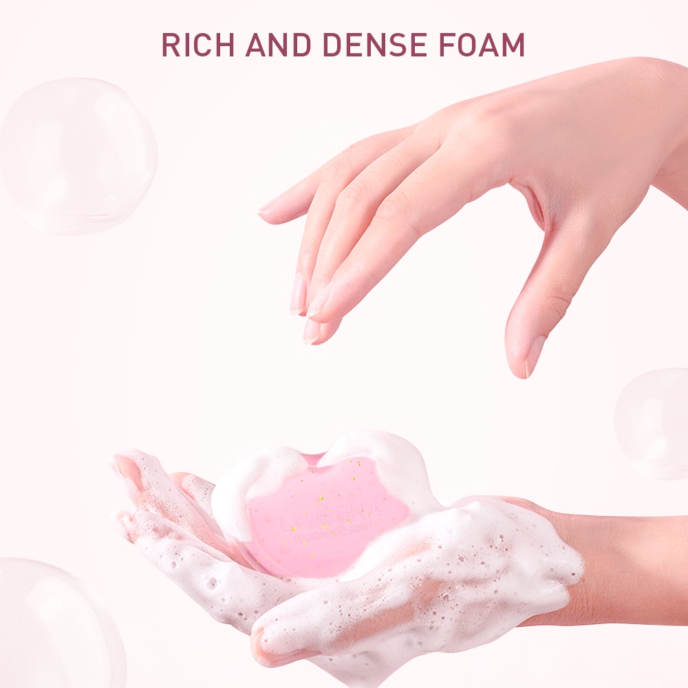 Xà phòng Lanbena tinh dầu hoa anh đào làm sạch sau nuôi dưỡng chăm sóc da 100g