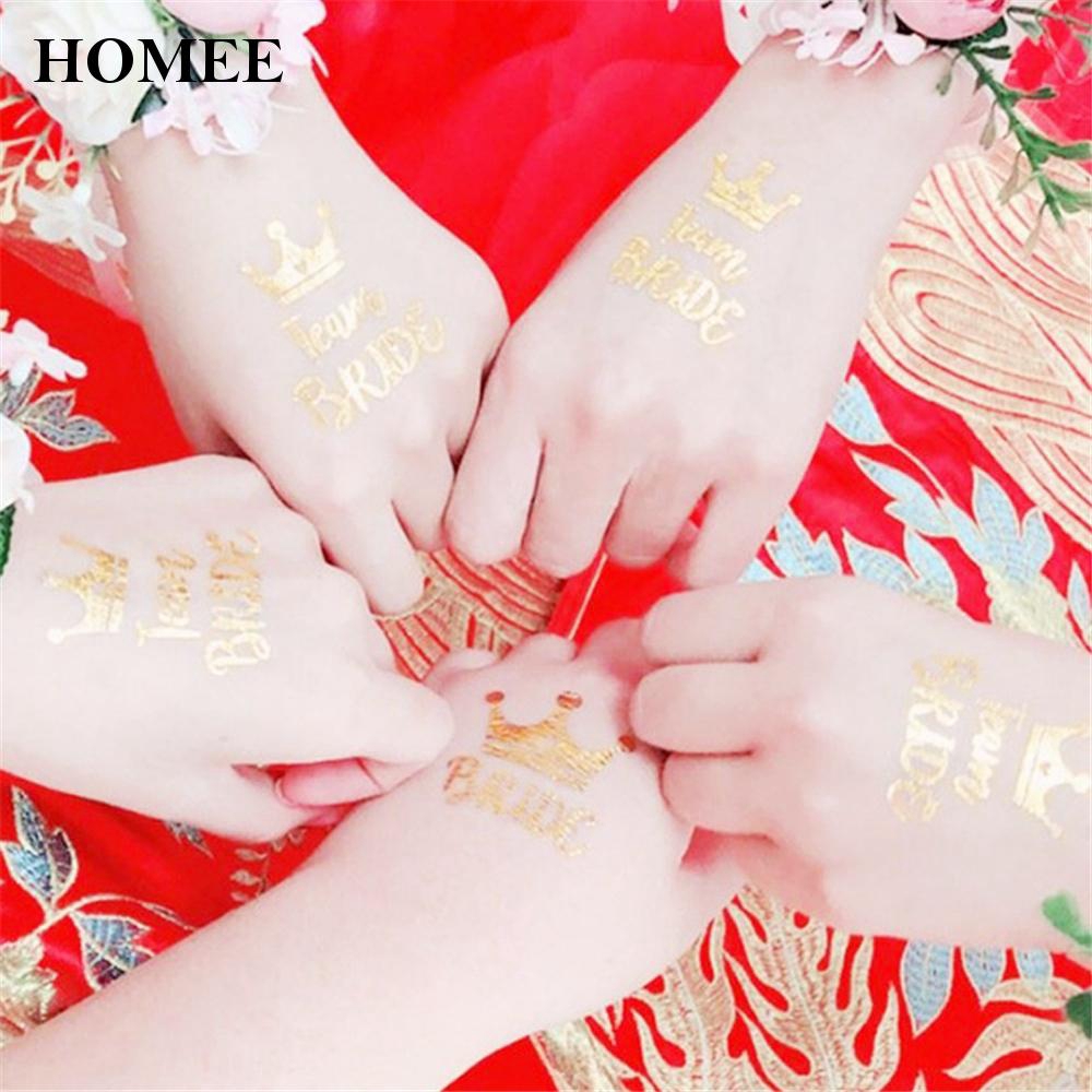 Temporary Sticker For Party Metallic Gold 1pc Decorations Special