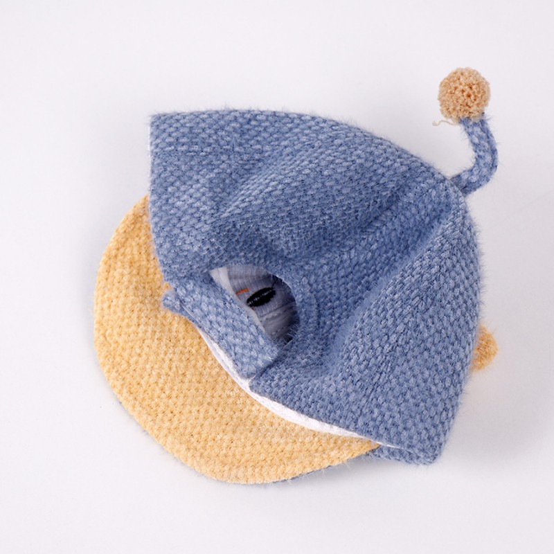 Mũ Trùm Đầu Giữ Ấm Phối Tai Mèo Đáng Yêu Cho Bé