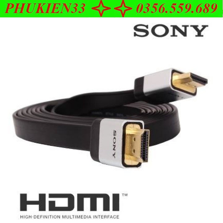Dây HDMI Sony loại dẹt 2m - 10m. Cáp HDMI Sony loại dẹt 3m - Dây HDMI dẹt - Cáp HDMI dẹt - Cable SONY 2m - 10m