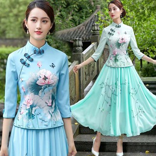 Áo Kiểu Nữ Phong Cách Trung Hoa Xinh Xắn
