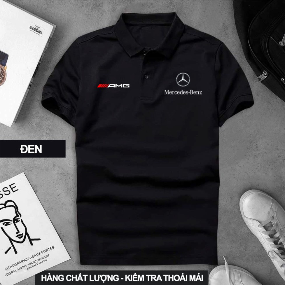 Áo thun Polo Mercedes Cao Cấp - Polo Merc có cổ Logo Hãng Xe Ô tô nhiều màu sang trọng, lịch lãm, đẳng cấp | BigBuy360 - bigbuy360.vn