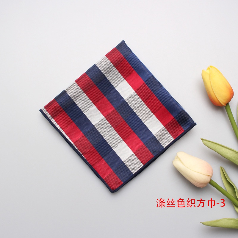 Khăn Tay Lụa Polyester Họa Tiết Chấm Bi Thời Trang Cho Nam