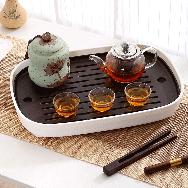 ILIKEFE Bộ Khay Trà Giả Gỗ Kiểu Dáng Hiện Đại Tối Giản