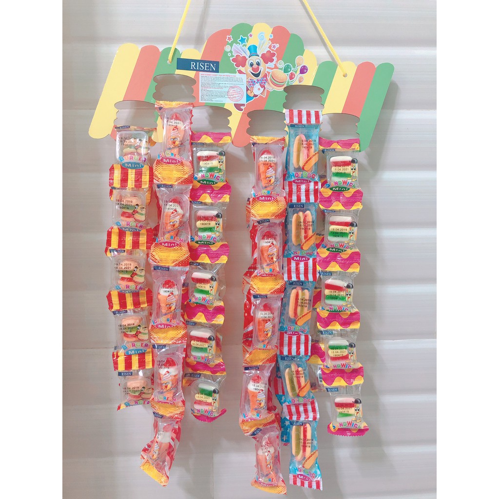 Combo 2 vỉ kẹo dẻo Risen