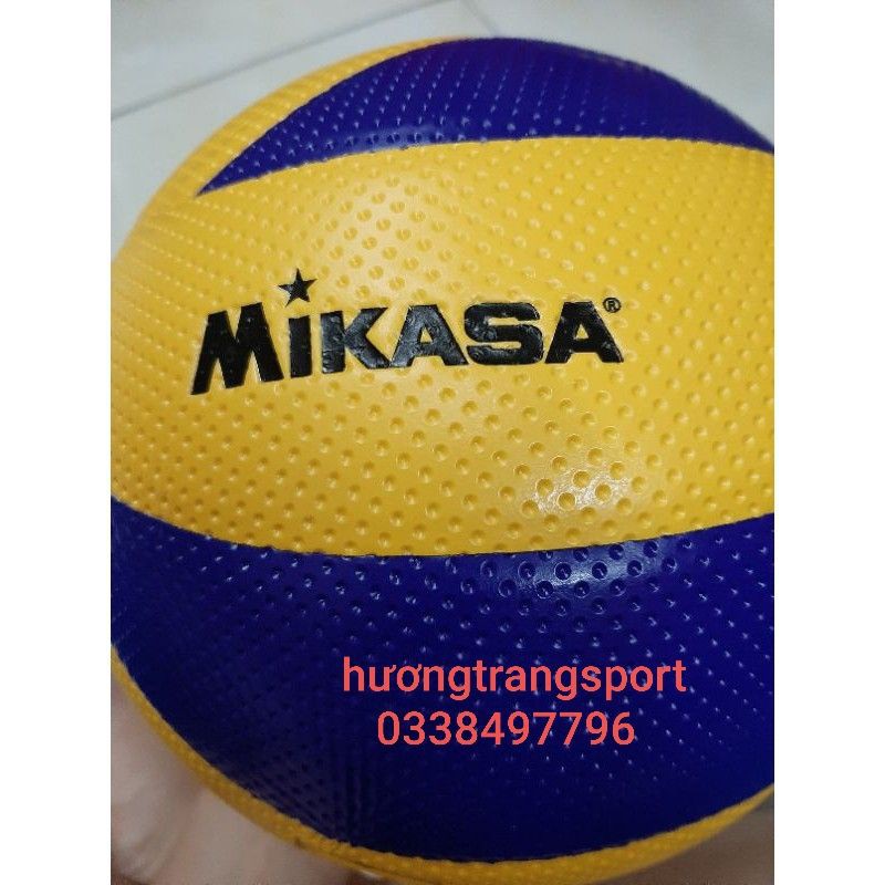 Bóng chuyền mikasa da pu chất lượng cao size 5 tiêu chuẩn thi đấu(có video và hình shop tự chụp)(tặng kim+ưới đựng)