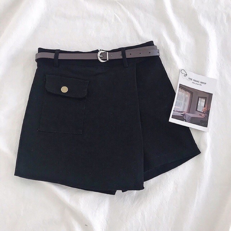 Quần short giả váy(kèm thắt lưng/belt)