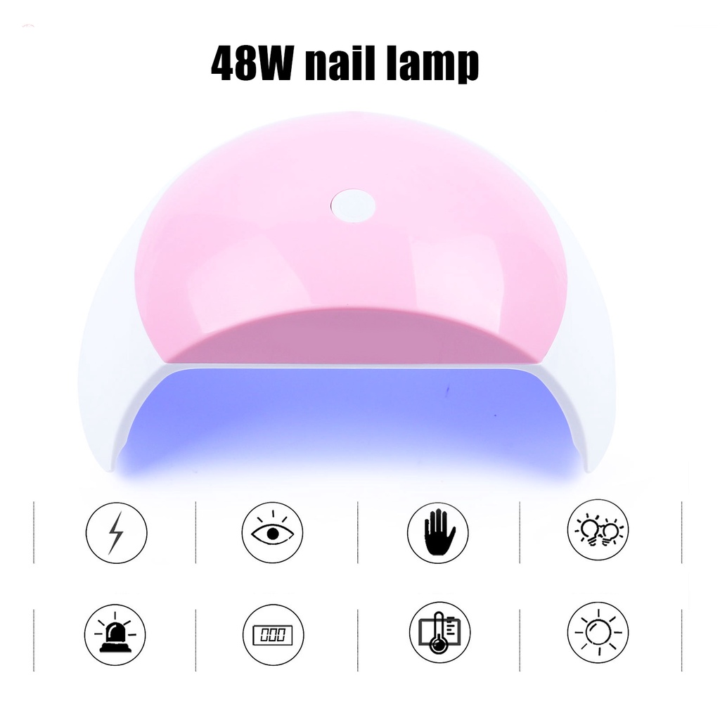 Đèn UV 48W Làm Khô Móng Tay 15cm*11.5cm*8.5cm Bền Bỉ Dễ Sử Dụng