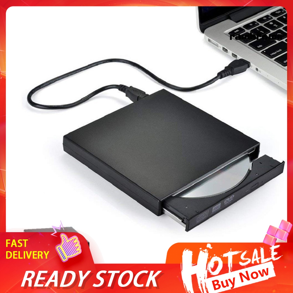 External USB 2.0 Combo DVD ROM Optical Drive CD VCD Reader Player for Laptop /RXDN/