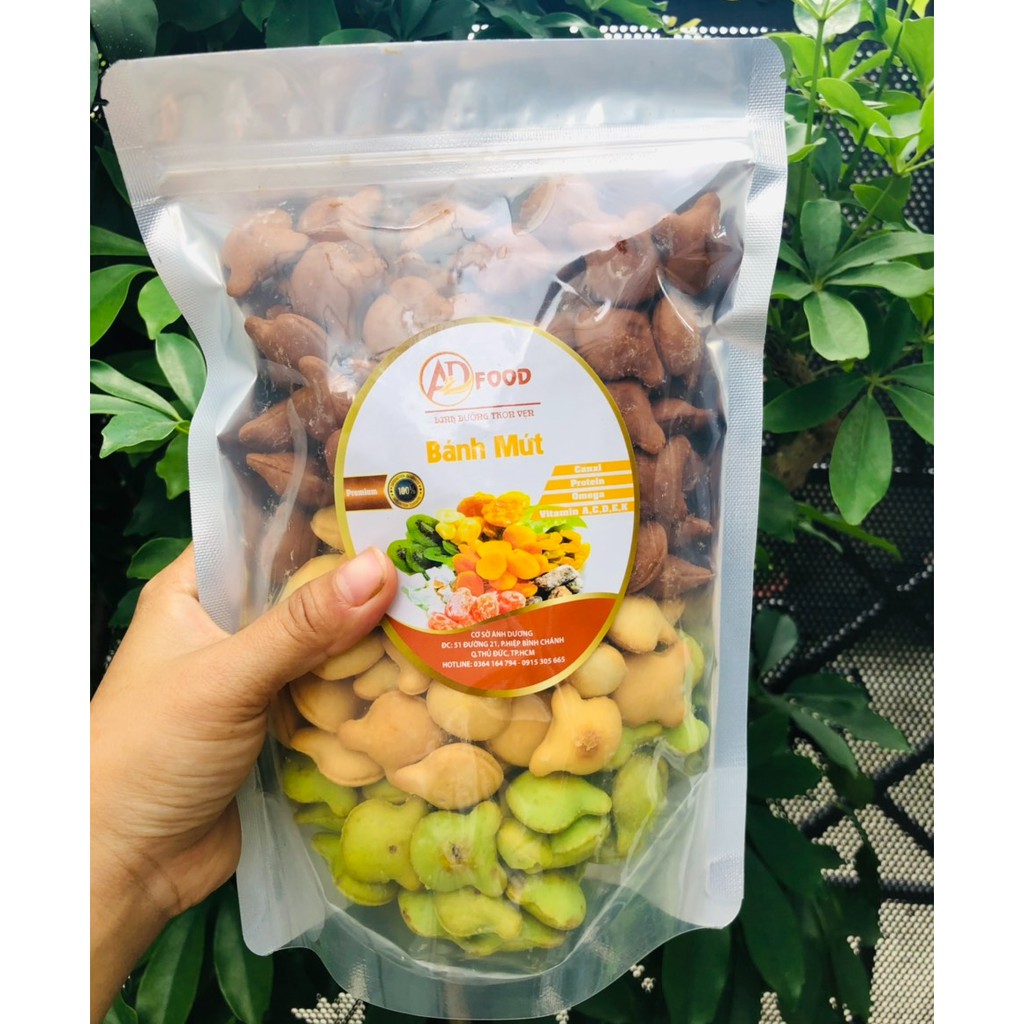 500g bánh gấu Mix 3 vị chùm ngây, cacao, kem sữa