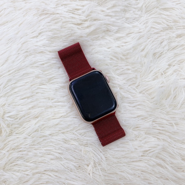 Dây apple watch chất liệu thép milan màu đỏ đô ( đủ size 38/40/42/44mm )