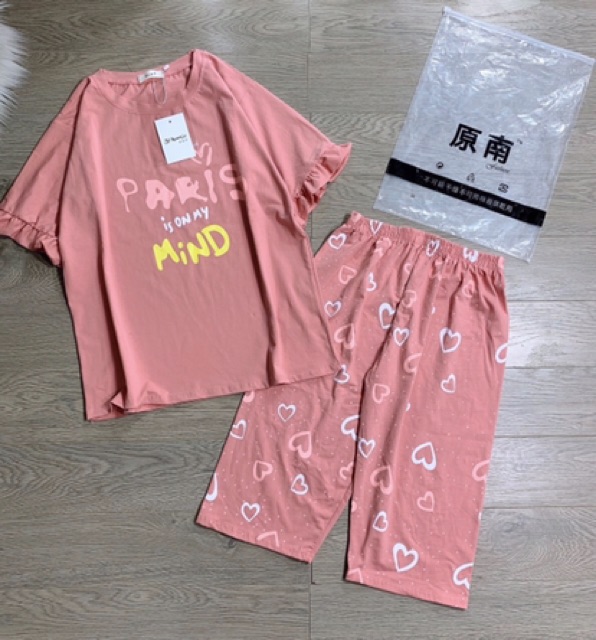 Bộ quần áo cottong nữ thoáng mát ( ảnh thật )