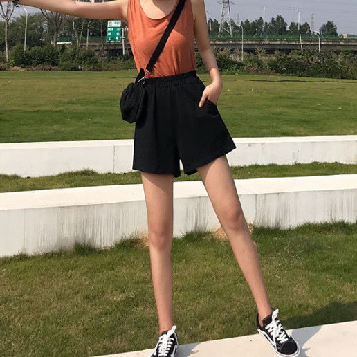 Quần Short Nữ Ống Rộng Lưng Cao Thời Trang
