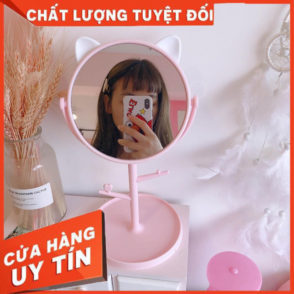 Gương công chúa tai mèo và tai gấu siêu đẹp