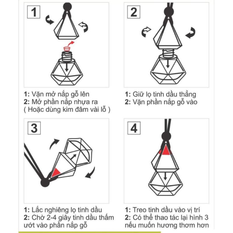 Tinh dầu treo xe - Quế nguyên chất 100%