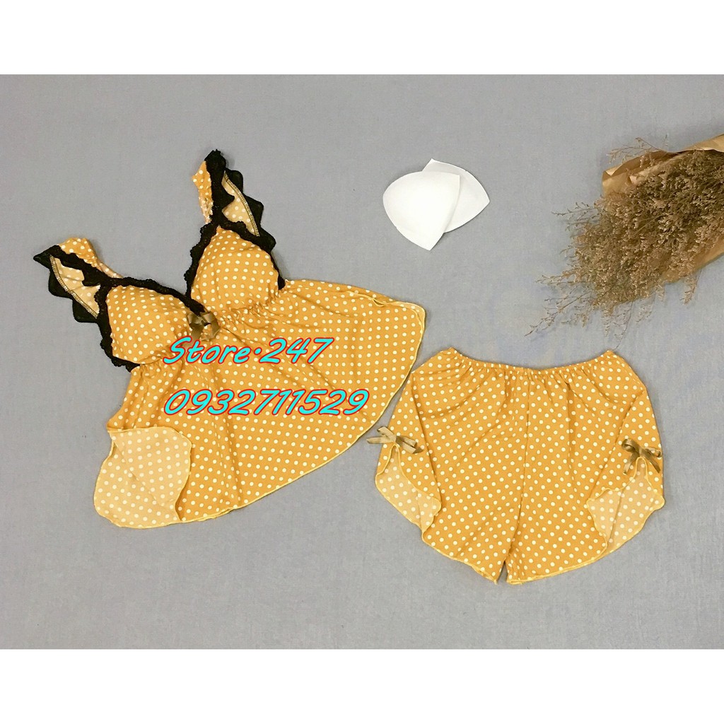 [45-60KG] BỘ LỤA CHẤM BI MÚT RỜI, VẢI MỀM MỊN MƯỢT MẶC RẤT MÁT, HÀNG NHÀ MAY BAO ĐẸP | BigBuy360 - bigbuy360.vn