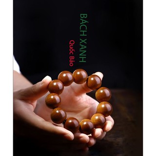 Vòng đeo tay nam nữ gỗ Bách Xanh phong thủy đắc tài lộc