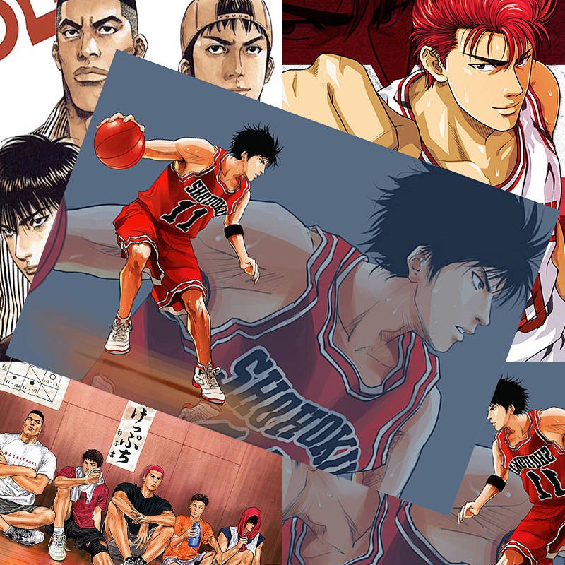 Áp Phích Trang Trí Nội Thất Hình Anime Slam Dunk