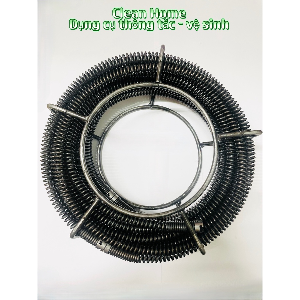 Dây Thông Tắc Cống Lò Xo Phi 12 Thép Đen Chống Rỉ Sét