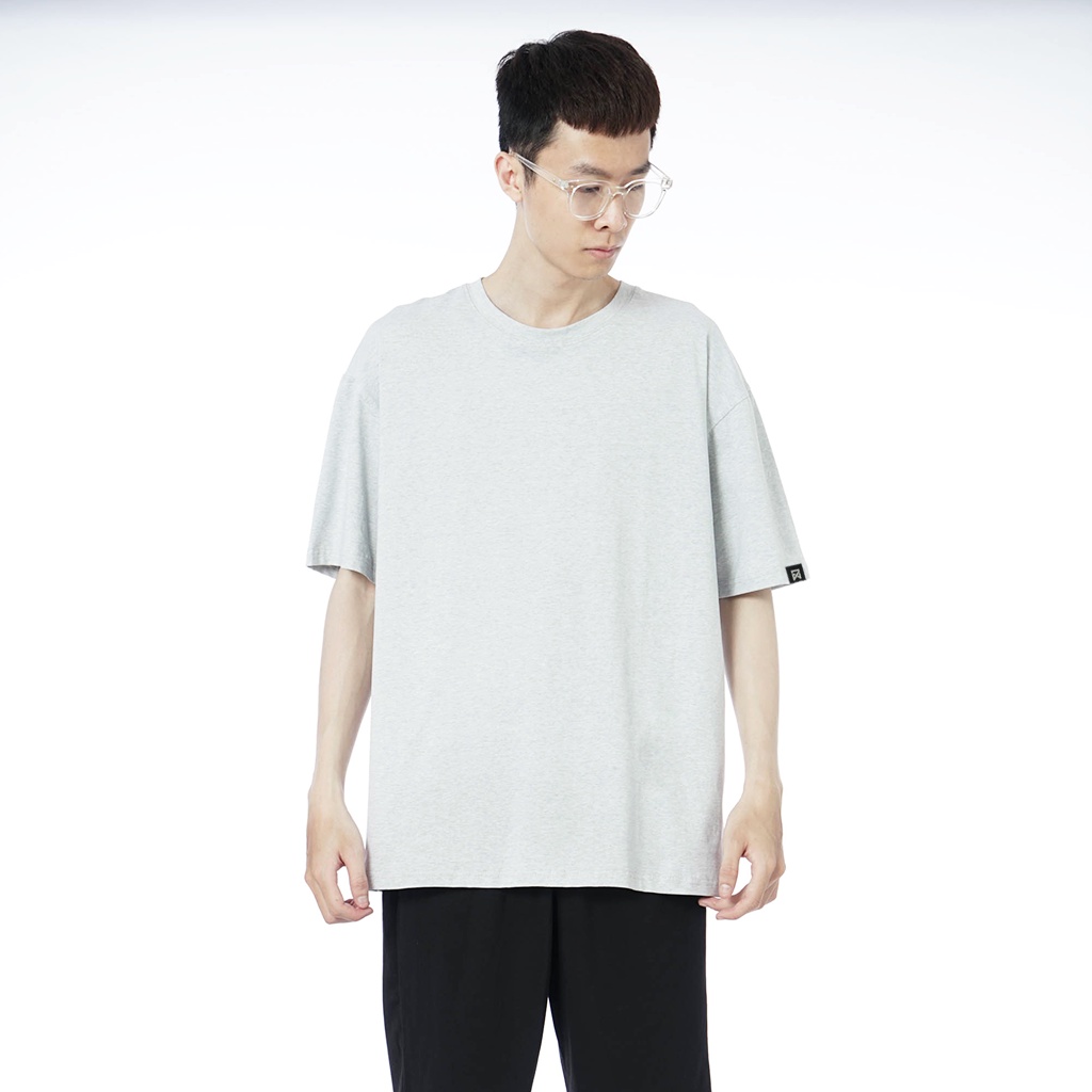 Áo thun cổ tròn N7 vải Cotton nam nữ dày dặn co giãn form rộng oversize AT03