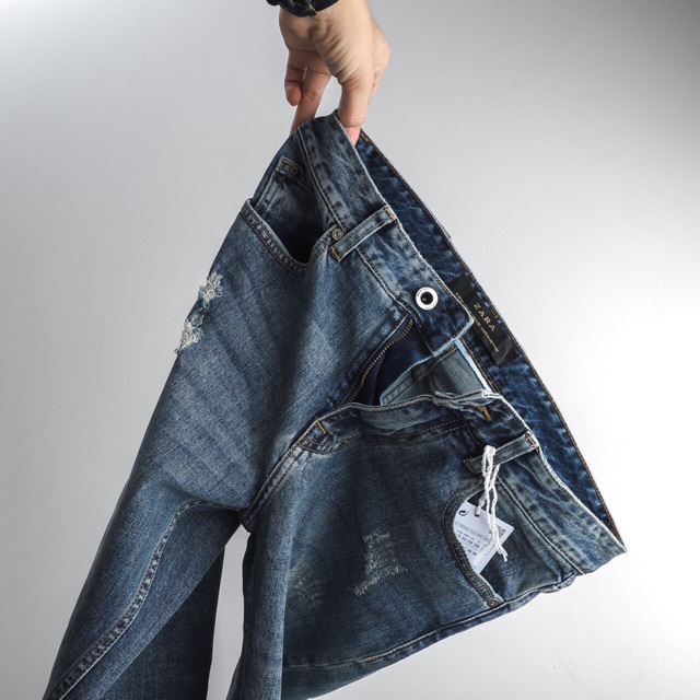 Quần Jean Nam rách xanh - Quần Jean Nam Shinky đẹp nhất !