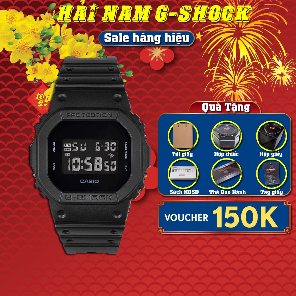 Đồng hồ nam G-SHOCK DW-5600BB-1 | DW-5600 | DW5600 | Full phụ kiện