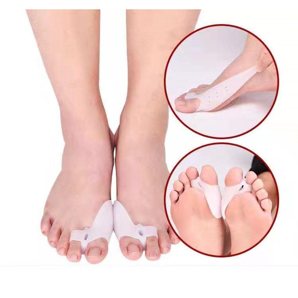 LAY Set 2 Dụng Cụ Chỉnh Hình Ngón Chân Bằng Silicone Tiện Dụng