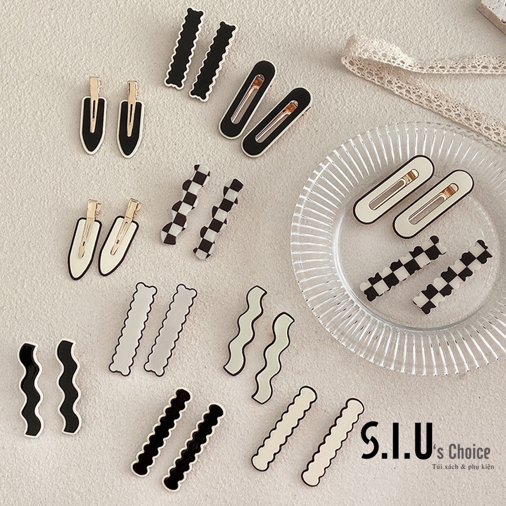 Kẹp tóc mỏ vịt Phong Cách Retro Hàn Quốc nhiều kiểu dáng xinh xắn Siu's Choice - SIUPK36