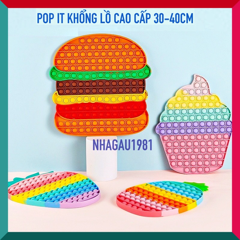Pop It Big Size Đồ Chơi Bấm Bóng Size Lớn Đồ Chơi Giảm Stress Cao Cấp Quà Tặng Cho Bé Shop Nhagau1981