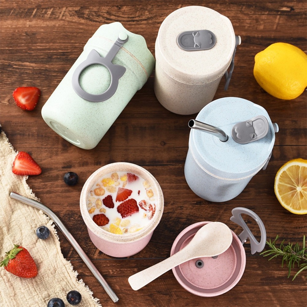 [Tổng Kho Sỉ] Cốc Đựng Canh Trưa Văn Phòng - Chất Liệu Lúa Mạch An Toàn