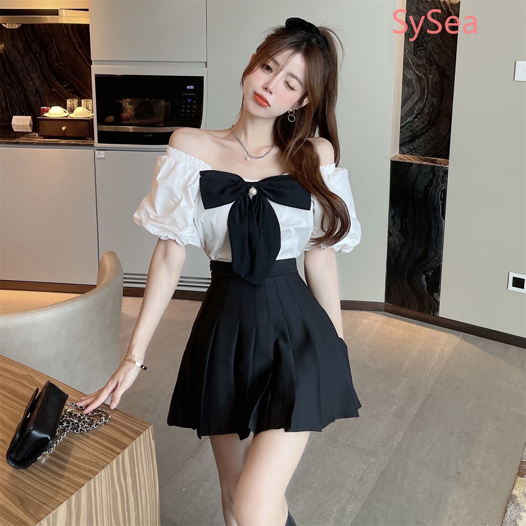 Áo Sơ Mi Phối Nơ Thời Trang Mùa Hè Pháp Dành Cho Nữ 1