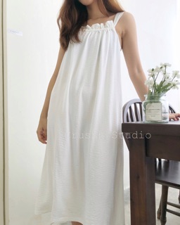 [ CRUSHH STUDIO - ẢNH CHÍNH CHỦ ] D08 - Đầm maxi trắng