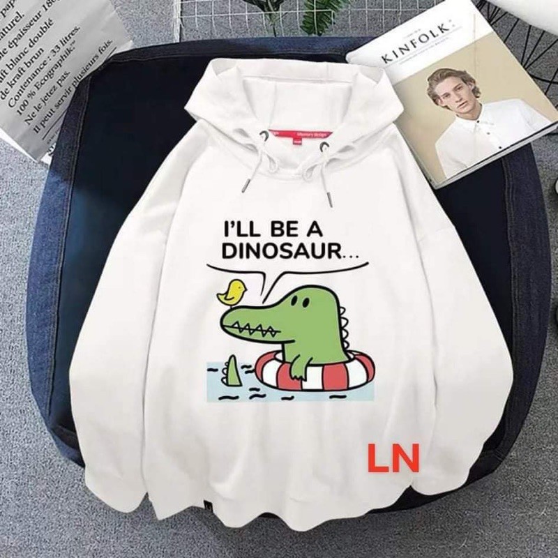 Áo hoodie khủng long phao bơi LN11