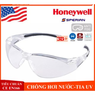 KÍNH BẢO HỘ LAO ĐỘNG HONEYWELL A800 MÀU TRẮNG - Mắt kính chính hãng chống bụi, chống trầy xước, chống tia cực tím