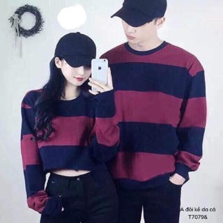 Áo đôi kẻ ngang (1 đôi gồm 2 áo )-kT