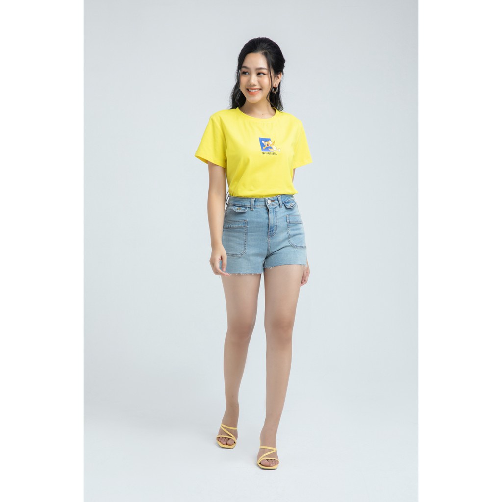 [Mã WABRIVY33 giảm 10% tối đa 50k đơn từ 250K] Quần Sooc bò nữ 2 túi trước IVY moda MS 23B7275
