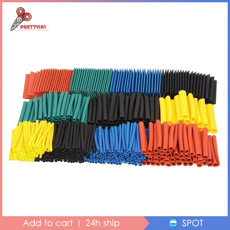 [Prettyia1] Set 530 Ống Co Nhiệt Bọc Dây Điện