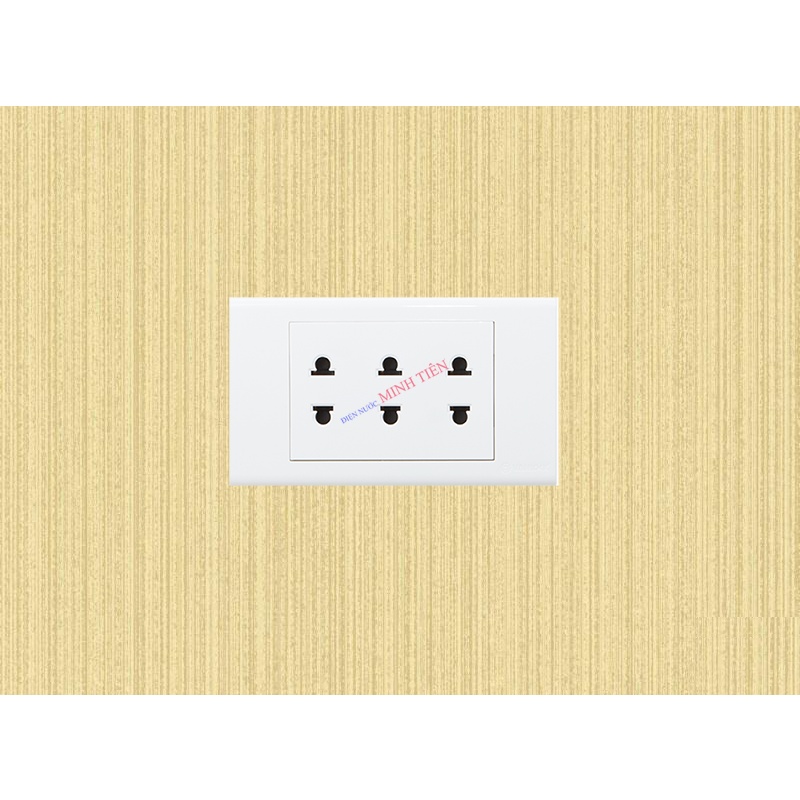 Ổ cắm điện đơn S18U, đôi S18U2, ba S18U3  2 chấu , ổ cắm đơn 3 chấu S18UE SINO S18-VANLOCK với thiết kế nhỏ gọn, tinh tế