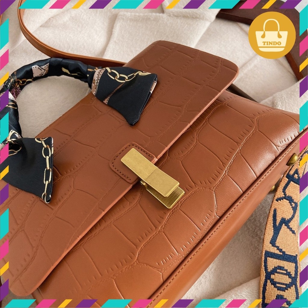 [SALE GIÁ GỐC] Túi xách đeo chéo nữ đẹp khóa kẹp quai cách điệu trẻ trung sành điệu [611] | BigBuy360 - bigbuy360.vn