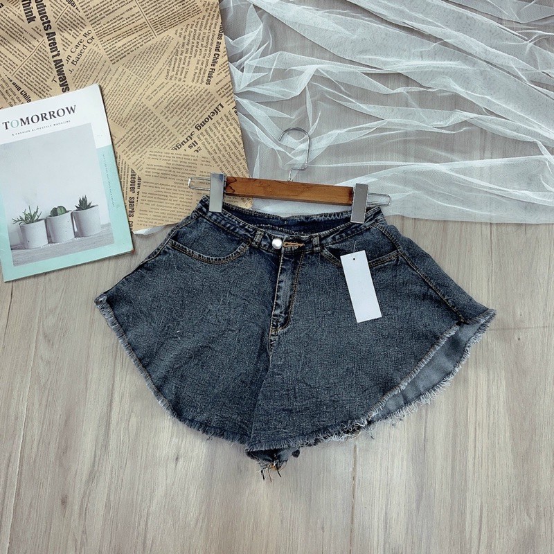  Quần short jean ống xoè rộng- hình thật sàn | BigBuy360 - bigbuy360.vn